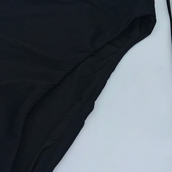 NWT J. Crew Black Ribbed High Rise Cheeky Bikini Swim Suit Bottom Size 2X - Picture 4 of 9